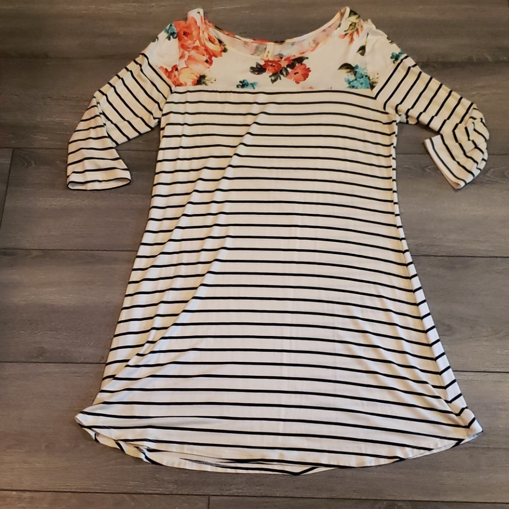 3/4 Sleeve Tshirt Dress
